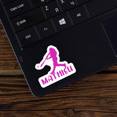 Sticker Mathieu Baseball Player Gift package Image