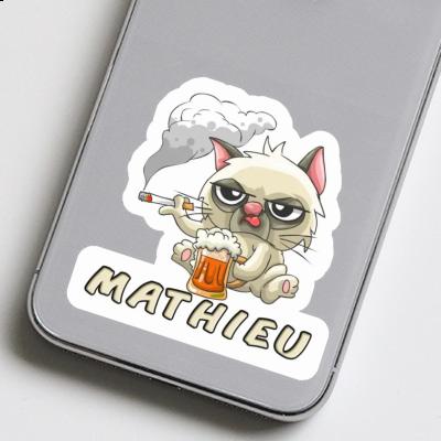 Mathieu Autocollant Chat fumeur Laptop Mathieu Autocollant Chat fumeur Laptop Image