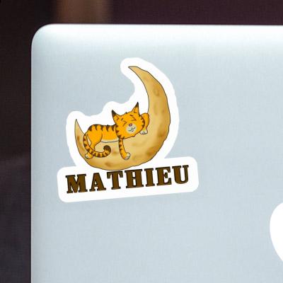 Sticker Katze Mathieu Laptop Image