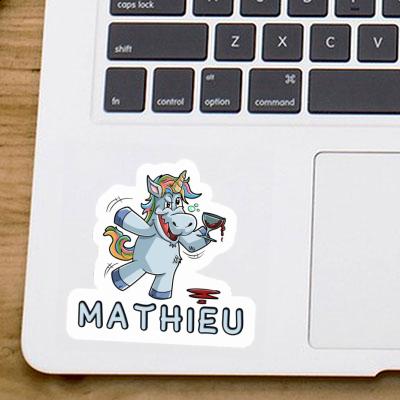 Autocollant Licorne Mathieu Laptop Image