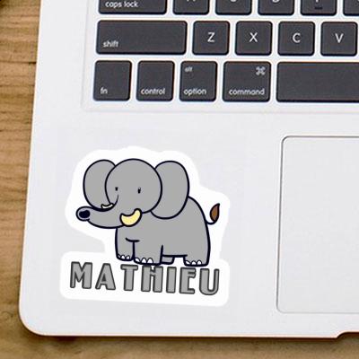 Aufkleber Elefant Mathieu Notebook Image