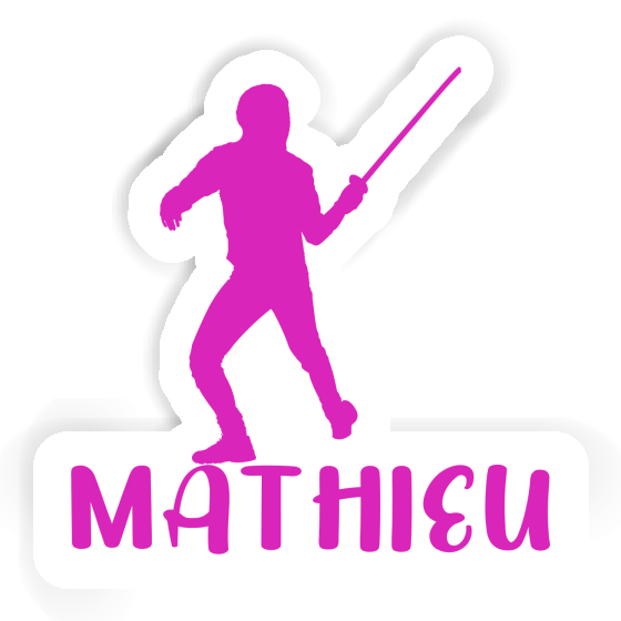 Autocollant Escrimeur Mathieu Notebook Image