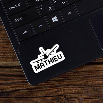 Sticker Mathieu Flugzeug Notebook Image