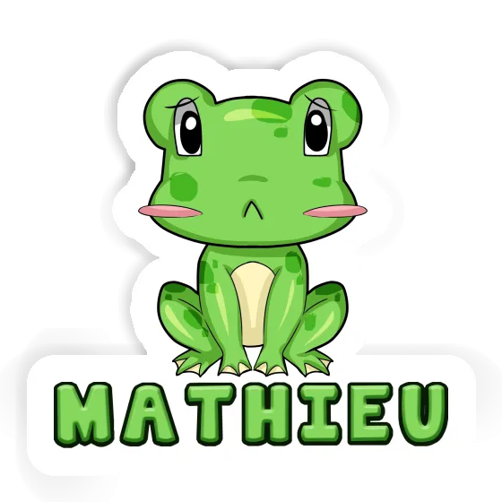 Mathieu Autocollant Grenouille Image