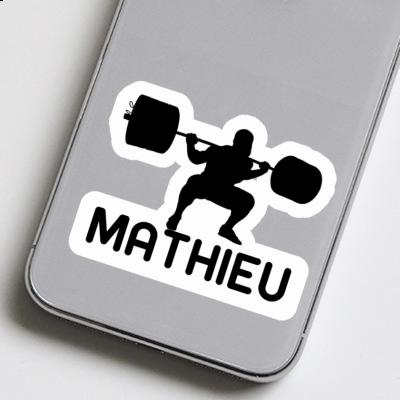 Autocollant Mathieu Haltérophilie Notebook Image
