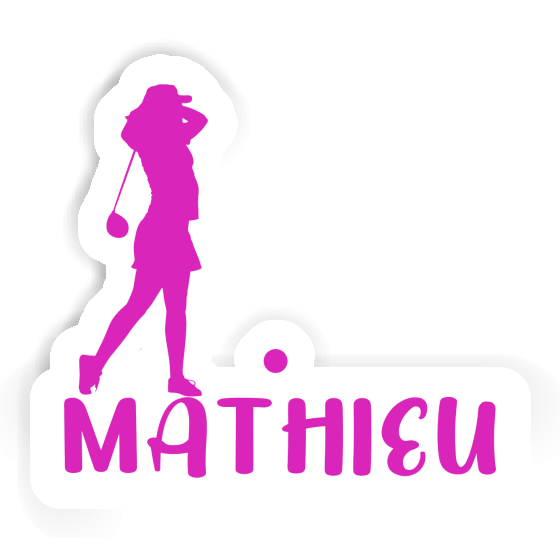 Mathieu Autocollant Golfeuse Laptop Image