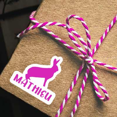 Mathieu Autocollant Lapin Notebook Image