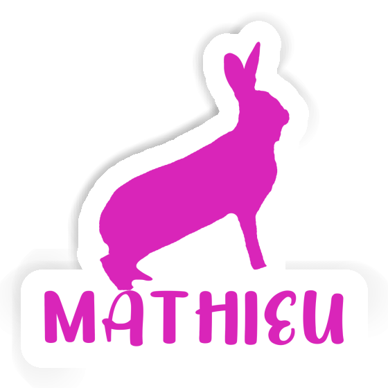 Mathieu Autocollant Lapin Laptop Image