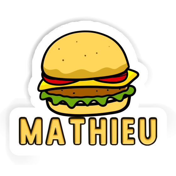 Mathieu Autocollant Hamburger Image