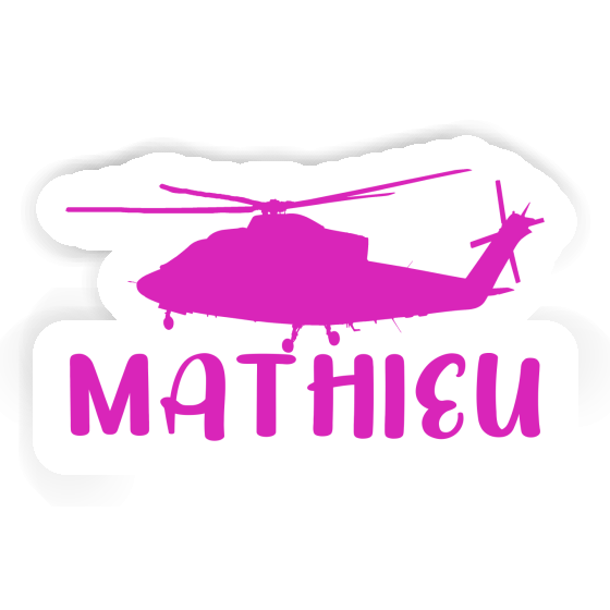 Autocollant Hélicoptère Mathieu Notebook Image