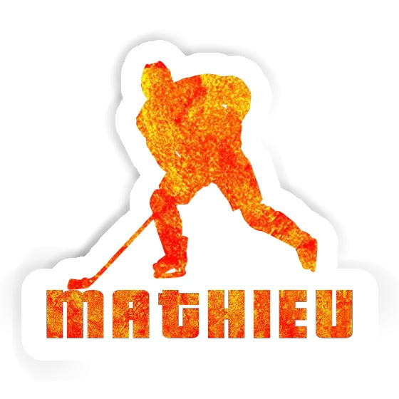 Mathieu Autocollant Joueur de hockey Image