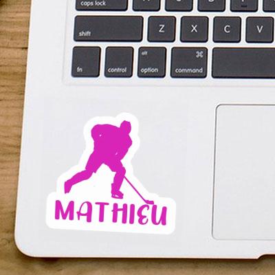 Mathieu Autocollant Joueuse de hockey Notebook Image