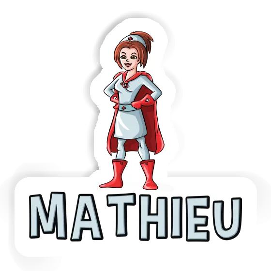 Autocollant Infirmière Mathieu Image