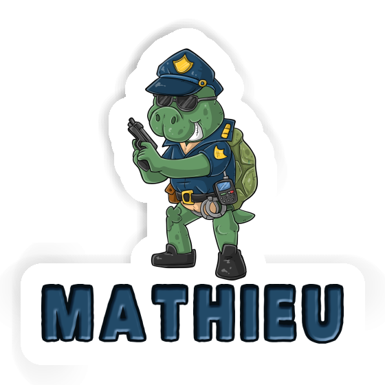 Sticker Police Officer Mathieu Gift package Image