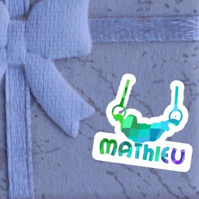 Autocollant Gymnaste aux anneaux Mathieu Image