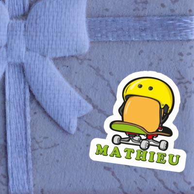 Œuf de skateboard Autocollant Mathieu Notebook Image