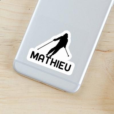 Mathieu Sticker Skifahrerin Notebook Image