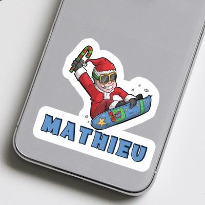 Autocollant Mathieu Snowboarder de Noël Notebook Autocollant Mathieu Snowboarder de Noël Gift package Image