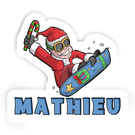 Snowboarder Sticker Mathieu Laptop Snowboarder Sticker Mathieu Laptop Image