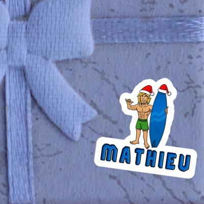 Autocollant Mathieu Surfeur de Noël Gift package Image