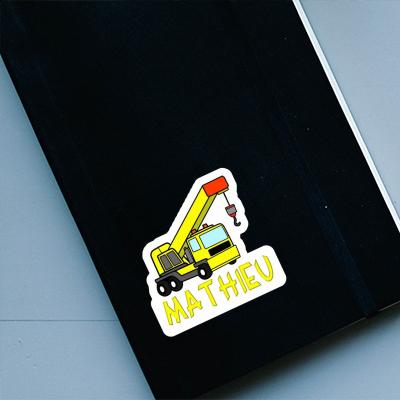 Truck crane Sticker Mathieu Laptop Truck crane Sticker Mathieu Laptop Image