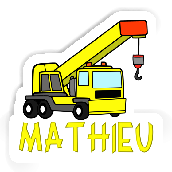 Truck crane Sticker Mathieu Notebook Truck crane Sticker Mathieu Gift package Image