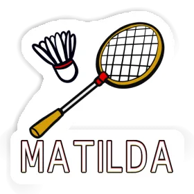 Autocollant Raquette de badminton Matilda Image