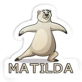 Bear Sticker Matilda Image