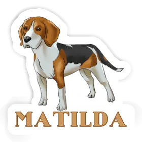 Sticker Matilda Beagle Image