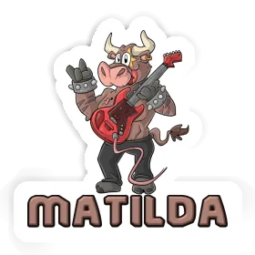 Sticker Matilda Guitarist Image