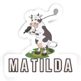 Sticker Golf Cow Matilda Image