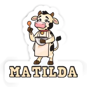 Cow Sticker Matilda Image