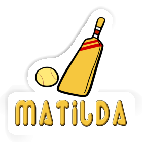 Maillet de cricket Autocollant Matilda Image