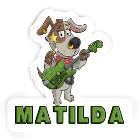 Sticker Guitarist Matilda Image