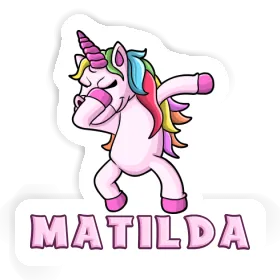 Sticker Matilda Dabbing Unicorn Image