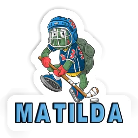 Hockey Player Sticker Matilda Image