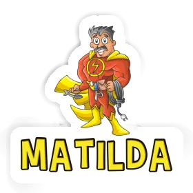 Sticker Electrician Matilda Image