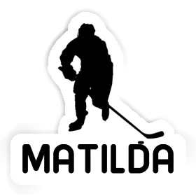 Sticker Matilda Hockey Player Image