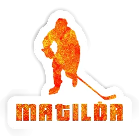 Hockey Player Sticker Matilda Image