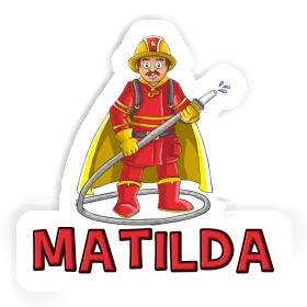 Firefighter Sticker Matilda Image