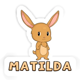 Sticker Matilda Hare Image