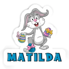 Sticker Matilda Easter Bunny Image