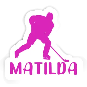 Sticker Matilda Hockey Player Image