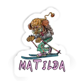 Matilda Sticker Telemark Skier Image