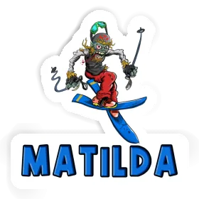 Sticker Freeride Skier Matilda Image