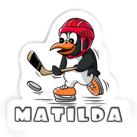 Matilda Sticker Ice Hockey Penguin Image