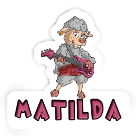 Matilda Sticker Guitarist Image