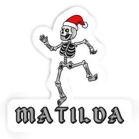 Matilda Sticker Christmas Skeleton Image