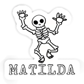 Skeleton Sticker Matilda Image