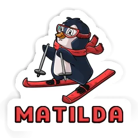 Skier Sticker Matilda Image